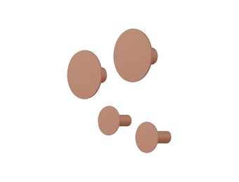 PONTO wandhaken Mocha Mousse (set/4)