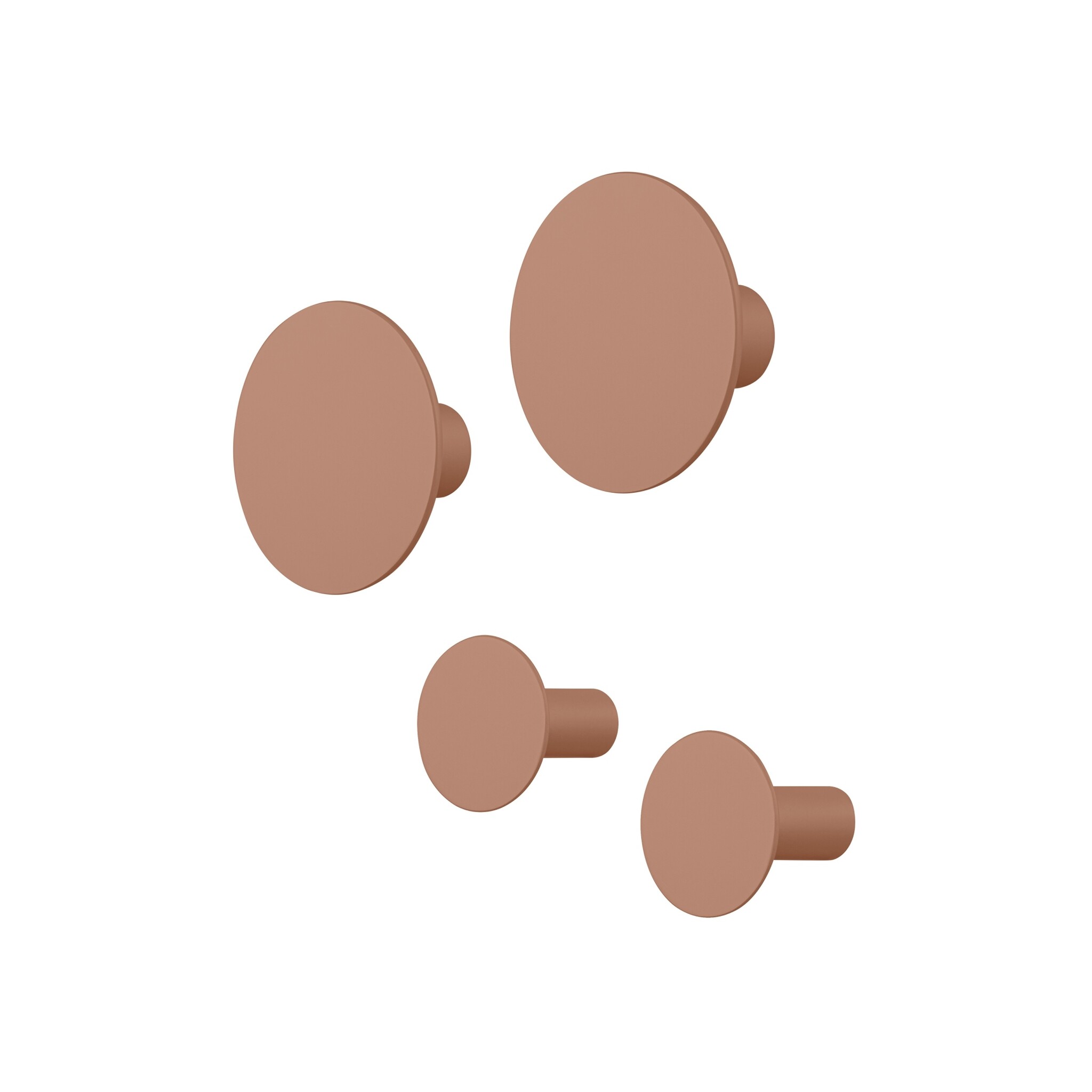 Blomus PONTO wandhaken Mocha Mousse (set/4) 67396