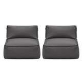 Blomus STAY loungestoel (Coal) set/2