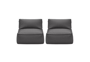 STAY Lounge-Sessel (Kohle) Set/2