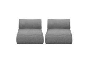 STAY Lounge-Sessel (Stein Bouclé) Set/2