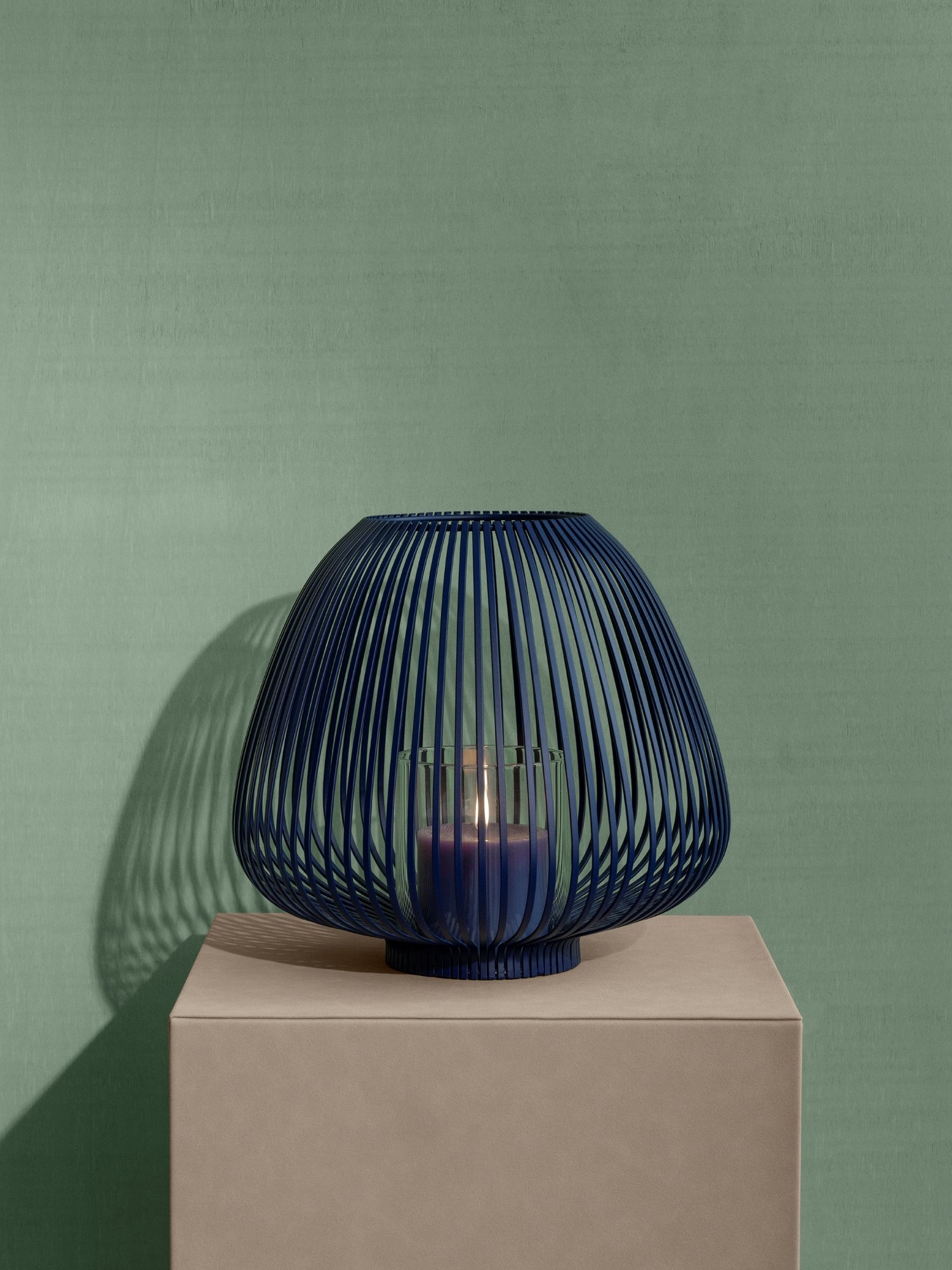 Blomus LYVA lantaarn / windlicht Ocean Cavern small