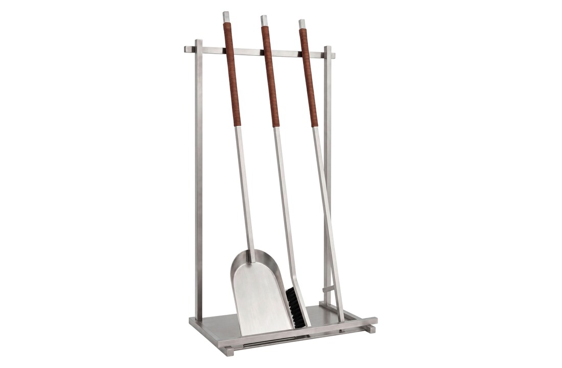 Blomus ASKA 4-piece fireplace set Matt