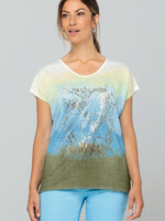 BIANCA BIANCA T-Shirt Julie Blauw/Groen/Wit