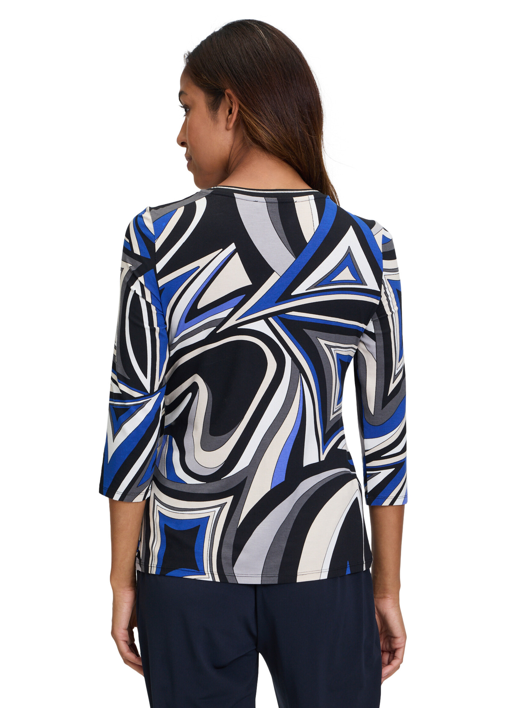 BETTY BARCLAY Betty Barclay 3/4 Mouw Shirt Blauw