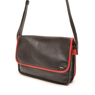 Berba Soft Crossbody tas Zwart - Rood