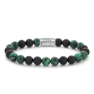 Rebel & Rose Armband Matt Malachite Twist - 8mm M