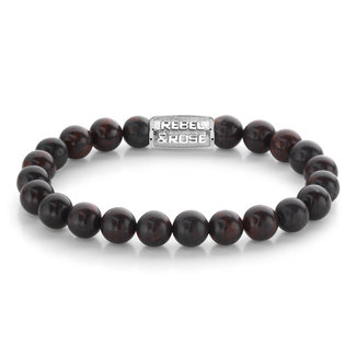 Rebel & Rose Armband Red-Brown Sugar - 8mm M