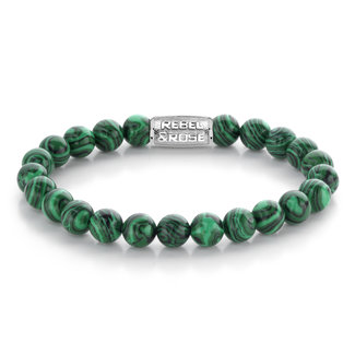 Rebel & Rose Armband Malachite Green - 8mm M