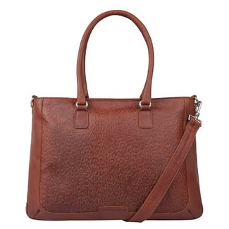 Cowboysbag Laptoptas Rosebud 15,6 inch Cognac