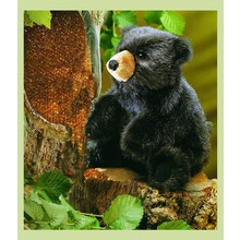 Zwarte beer welp handpop