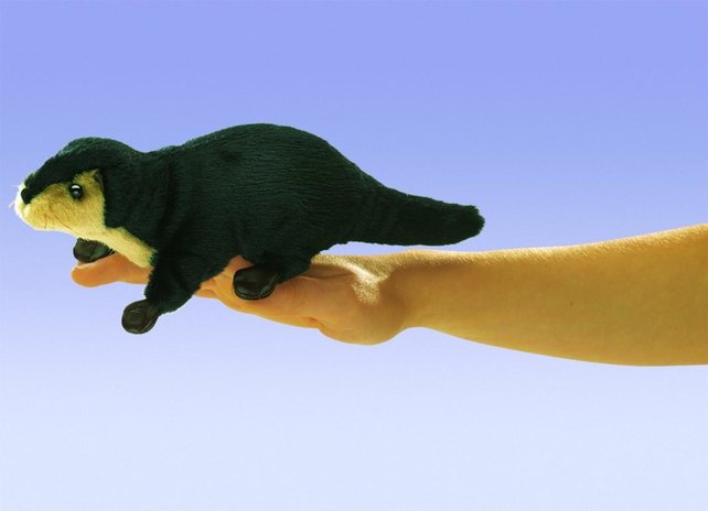 Rivierotter vingerpopje