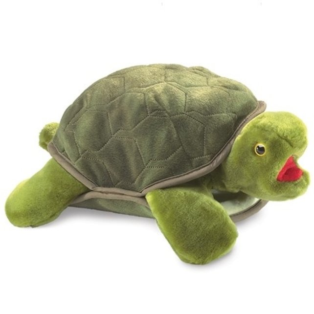 Grote schildpad handpop