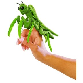 Bidsprinkhaan vingerpopje