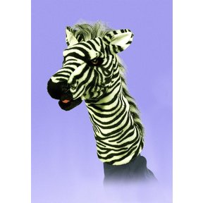 Zebra poppenkastpop