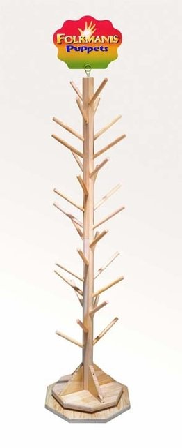 Standaard voor handpoppen - Hout - Staand