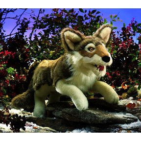 Grijze wolf / jakhals handpop