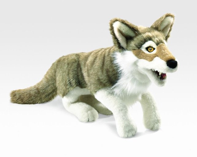 Grijze wolf / jakhals handpop