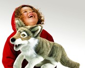 Grijze wolf / jakhals handpop