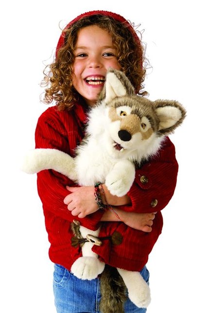 Grijze wolf / jakhals handpop