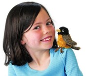 Roodborstje vingerpopje