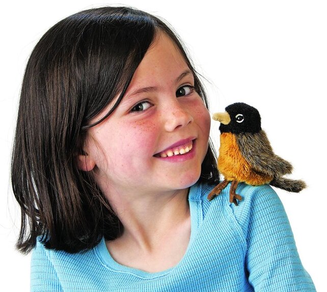 Roodborstje vingerpopje