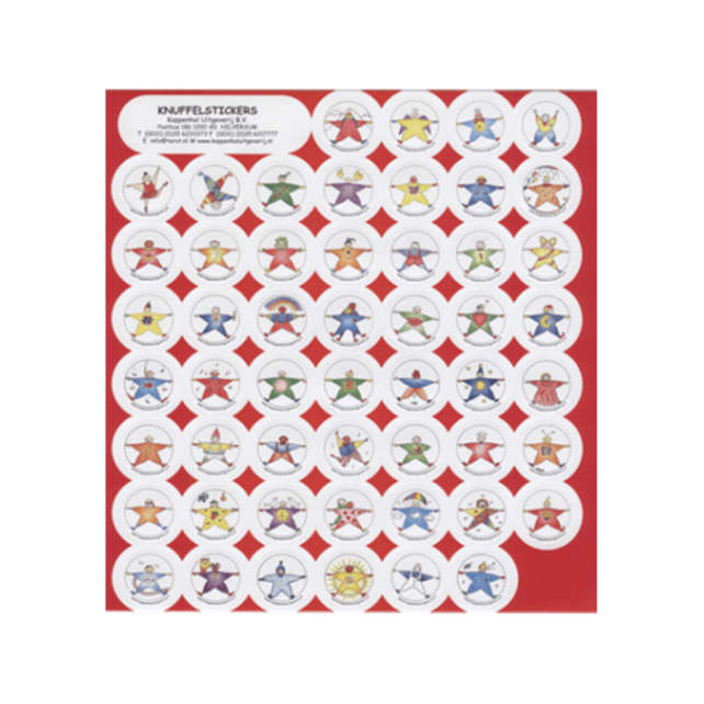Knuffelstickers - per 12 vel