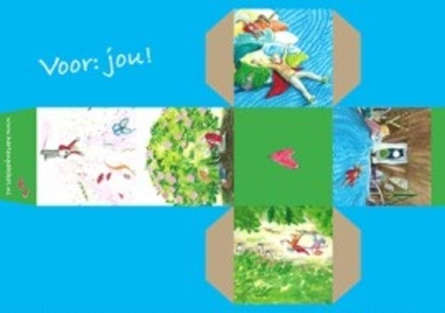 A5 vouwdoosje blauw A5 vouwdoosje blauw