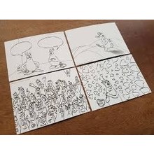 Gevoelsmonsters Kleurplaat ansichtkaarten