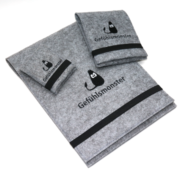 Gevoelsmonsters Medium (A6) Premium in vilten opbergmap Gevoelsmonsters Medium (A6) Premium in vilten opbergmap