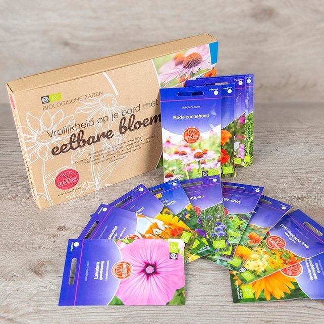 Biologisch zadenpakket 'Eetbare bloemen' Biologisch zadenpakket 'Eetbare bloemen'