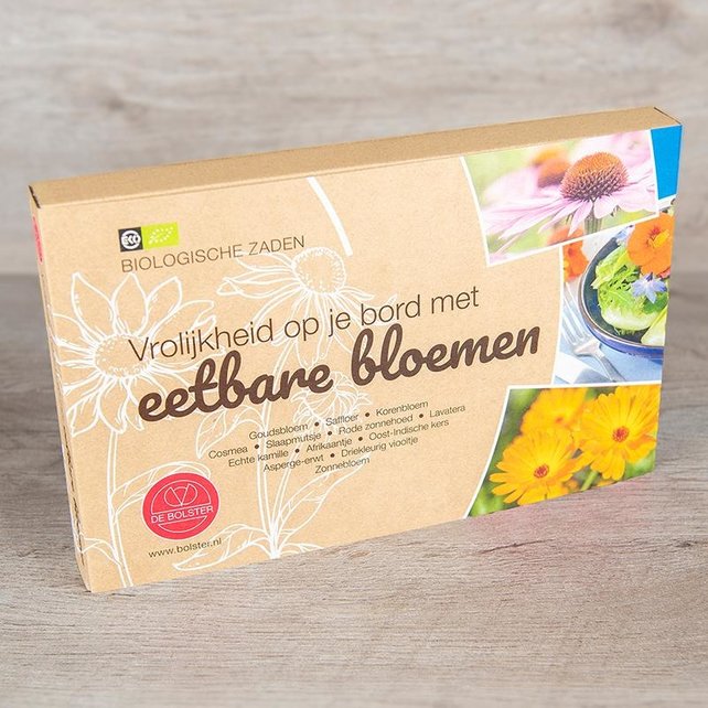 Biologisch zadenpakket 'Eetbare bloemen' Biologisch zadenpakket 'Eetbare bloemen'