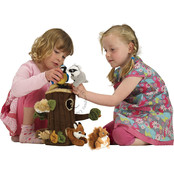 Speelset boomhuis met bosdieren vingerpopjes Speelset boomhuis met bosdieren vingerpopjes