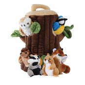 Speelset boomhuis met bosdieren vingerpopjes Speelset boomhuis met bosdieren vingerpopjes