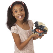 Handpop schelp - oester met parel