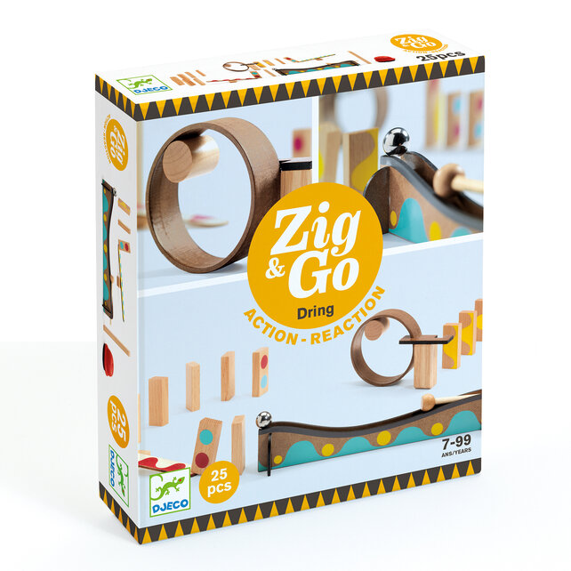 Kettingreactiespel Zig & Go - Dring - 25-delig