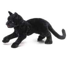 Zwarte kat handpop