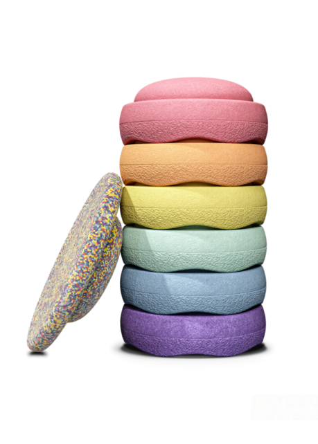 Stapelstein Rainbow set 6 + 1 Pastel