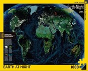Puzzel Earth at night