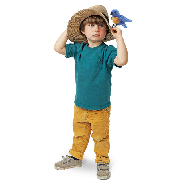 Vingerpopje Blauwborst Vingerpopje Blauwborst