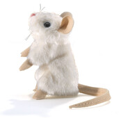 Vingerpopje Witte Muis Vingerpopje Witte Muis