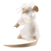 Vingerpopje Witte Muis Vingerpopje Witte Muis