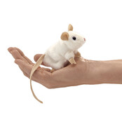 Vingerpopje Witte Muis Vingerpopje Witte Muis