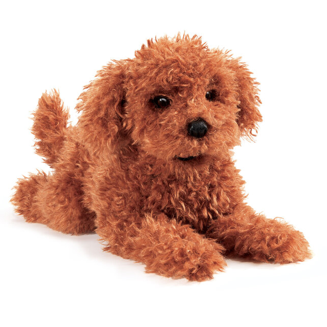 Handpop speelgoed hond Poodle Puppy