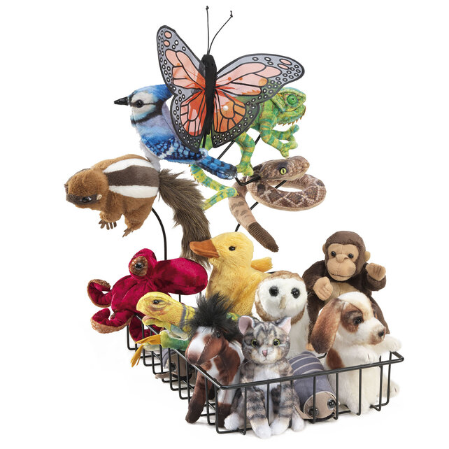 Kleine mand voor vingerpoppen