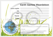 Waardebon Earth Games €25,-