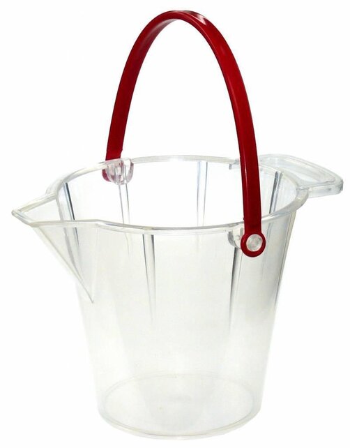 Doorzichtige emmer - transparante emmer
