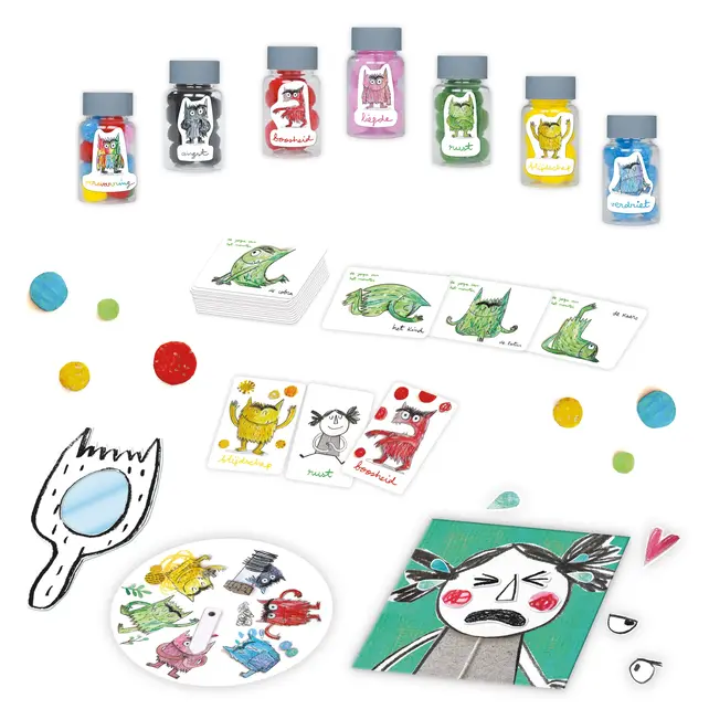 Ik ontdek de Emoties - 10 activiteiten rond emoties - Kleurenmonster