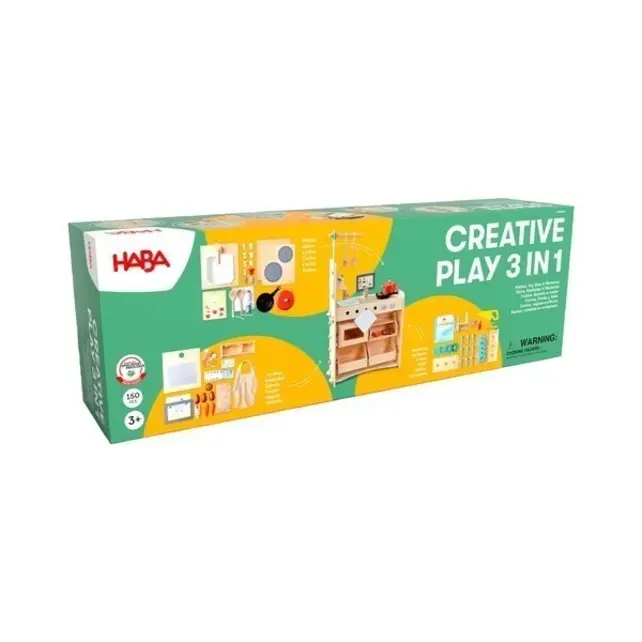 Creative Play 3-in-1 Keuken Winkel & Werkplaats