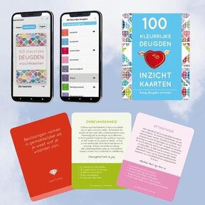 100 kleurrijke deugden inzichtkaarten